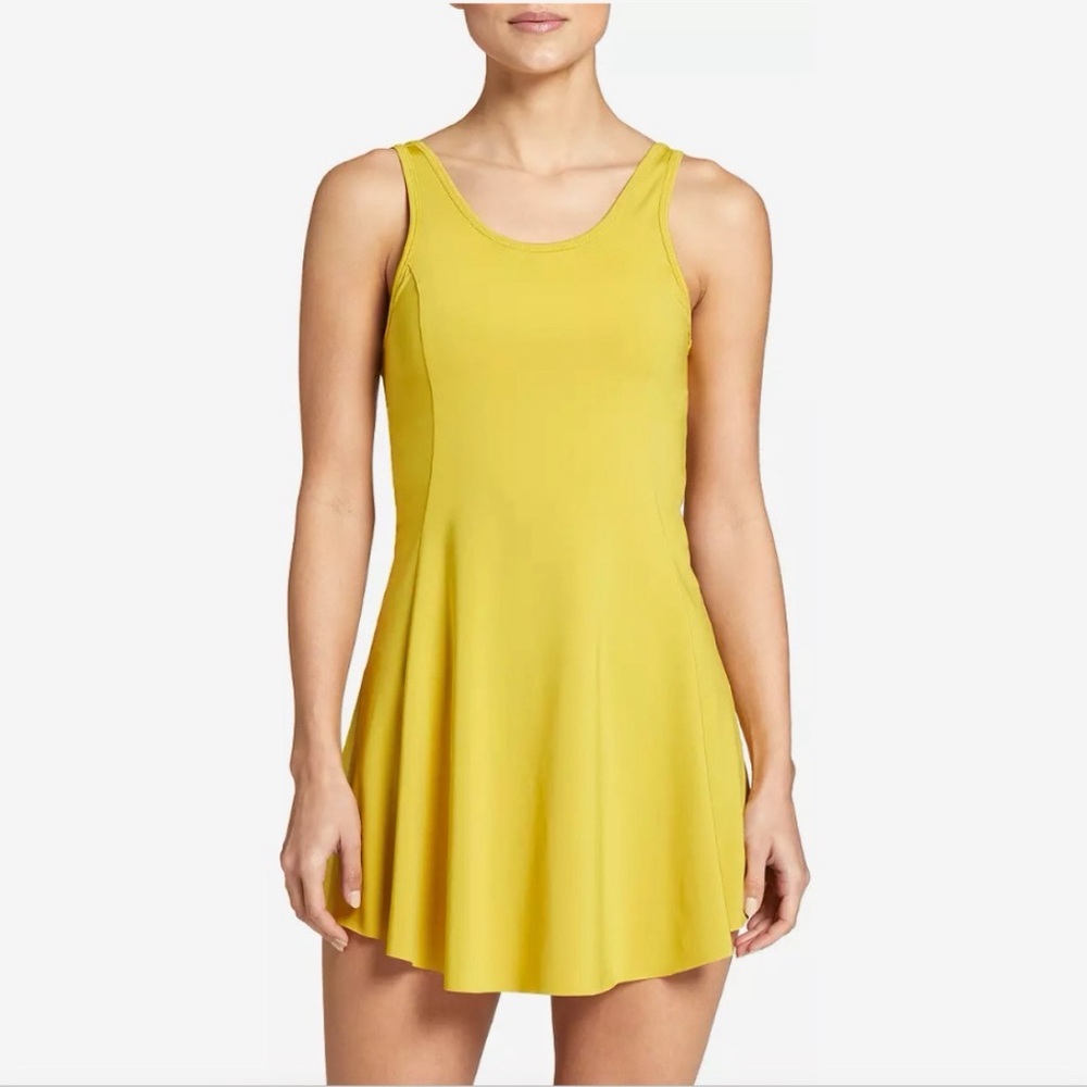DSG Womens Flounce Dress, Size Small, Yellow, Tennis Dress, New With Tags
